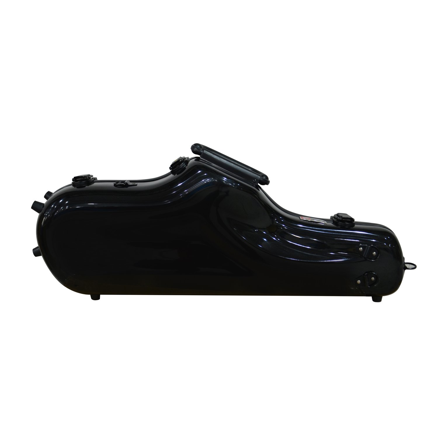 Premium Crossrock Alto Saxophone Hard Case - Durable Fiberglass Hardshell with Adjustable Backpack Straps | Black | Perfect for School Bands, Professional Musicians & Travel Protection