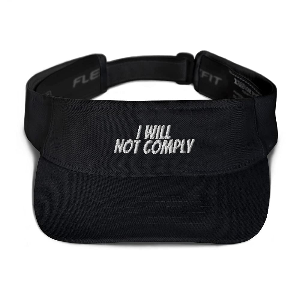 I Will Not Comply Hat - Conservative Baseball Cap for Men | Funny Political Statement Visor Golf Hat | Perfect for Outdoor Activities, Rallies & Patriotic Events