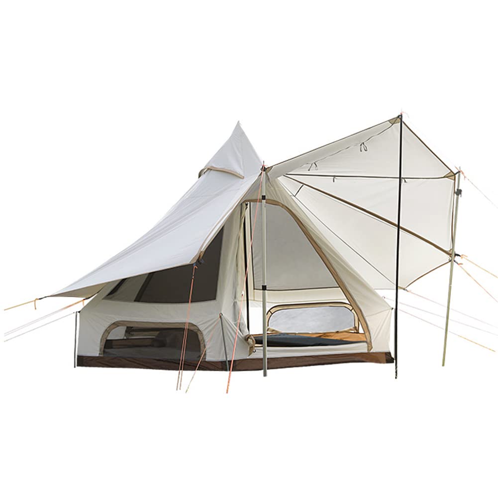 5-8 Person Waterproof Windproof Camping Tent - Easy Setup Family Outdoor Yurt for Festivals & Parties | Perfect for Backpacking, Beach Trips & Glamping Adventures