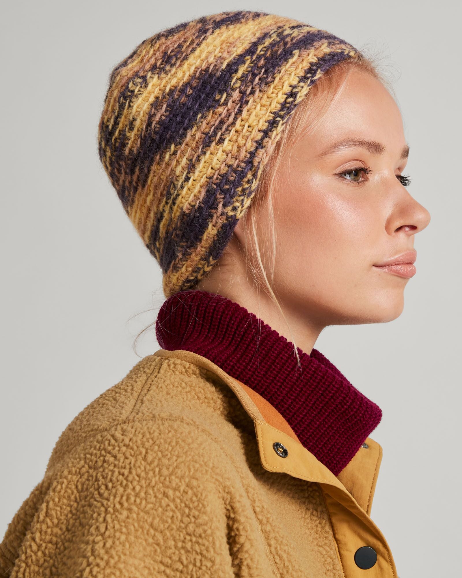 Khusi Lite Beanie - Soft Winter Hat for Men & Women in Dusk, Biscotti & Canvas Colors - Perfect for Skiing, Hiking and Cold Weather Activities