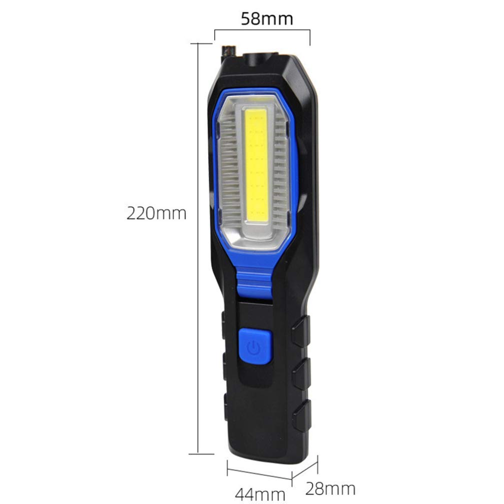 Rechargeable LED Magnetic Flashlight - Handheld Inspection Light for Car Repair, Work, and Emergency Use | Garneck Bright Torch with Long Battery Life