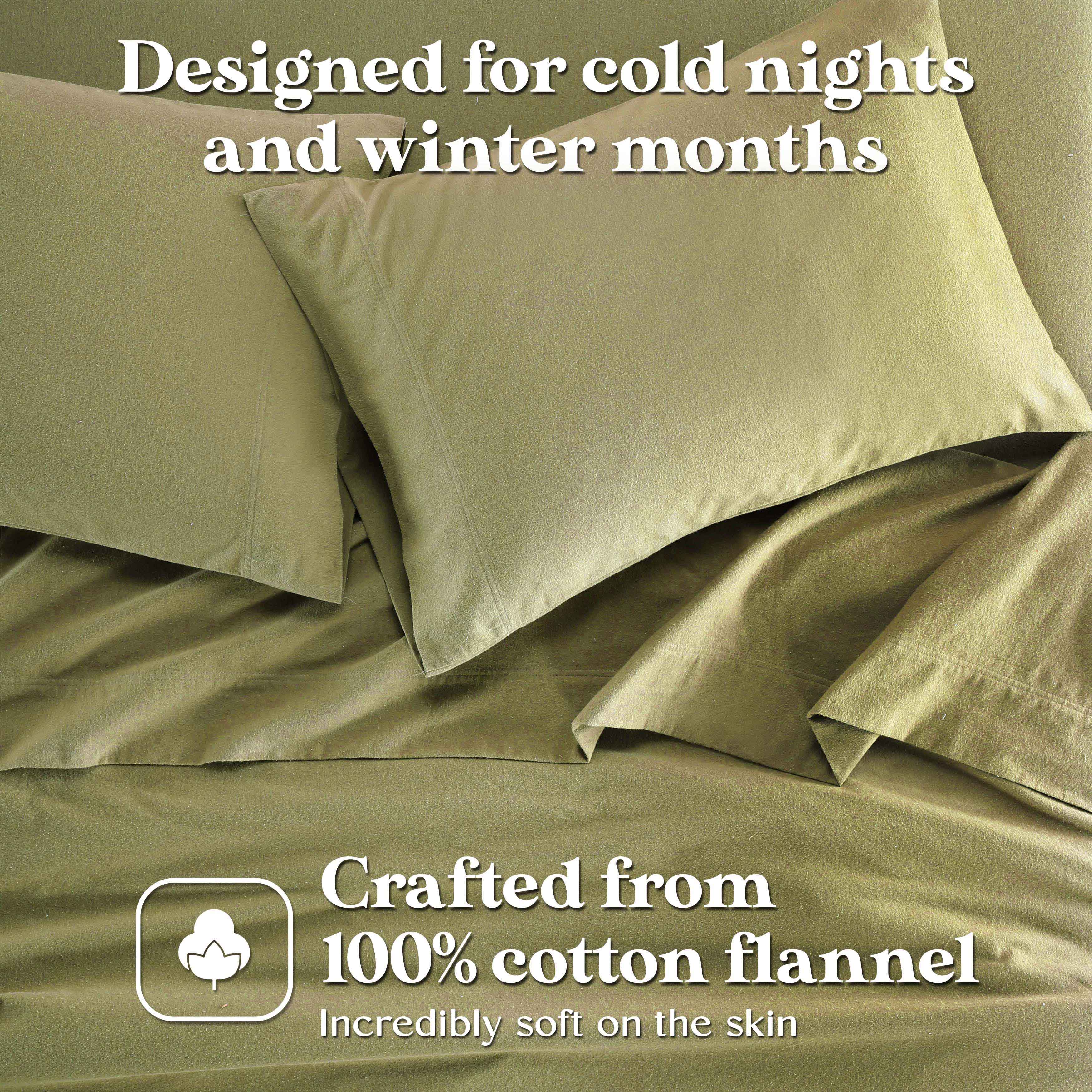 Premium Rome Flannel Cotton Solid Brushed Pillowcases Set of 2 - Soft & Cozy Bedding for Winter Nights, Home Decor, and Guest Room Essentials
