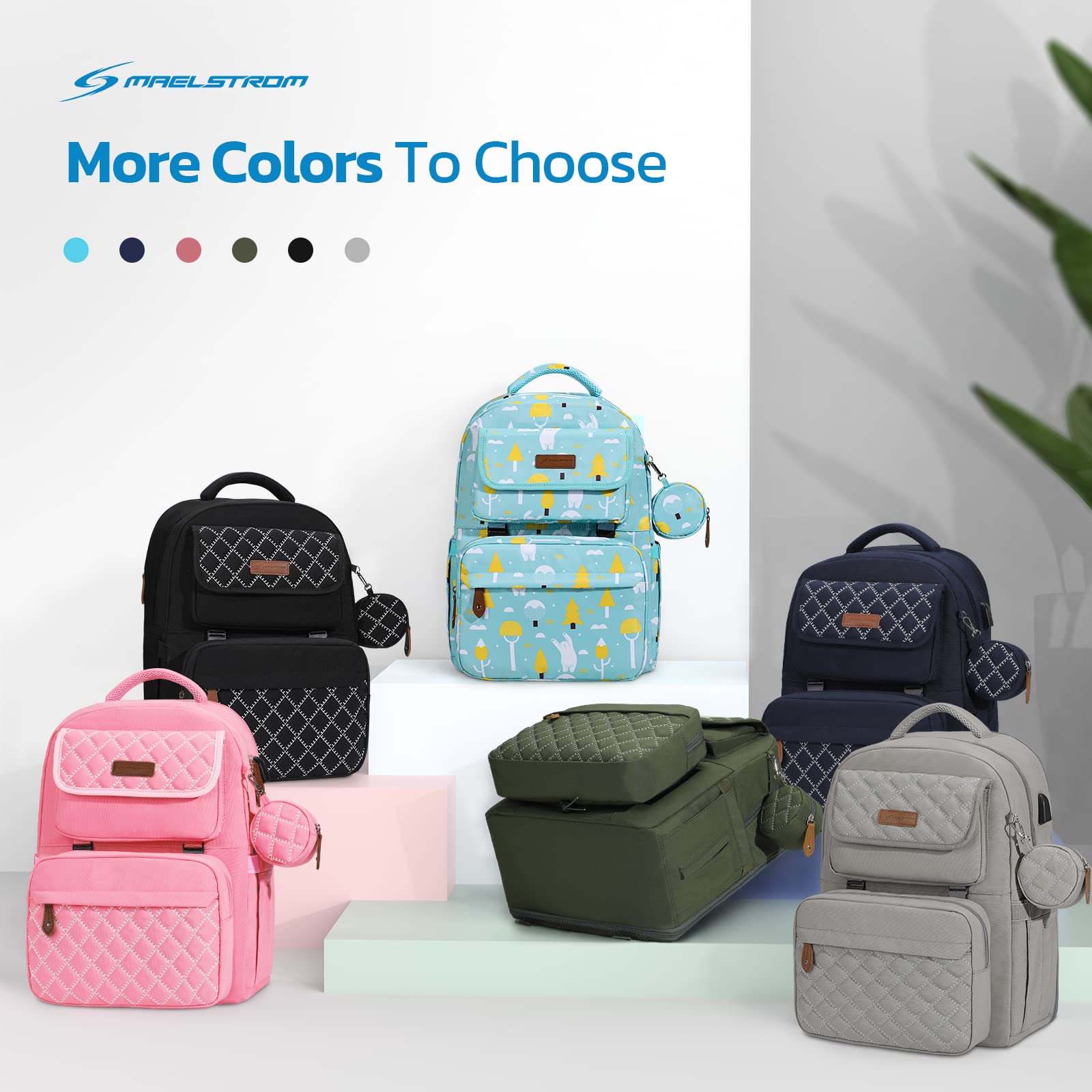 Premium Large Capacity Unisex Diaper Bag with Removable Insulated Bottle Holder - Waterproof Baby Essentials Organizer for Parents, Travel & Daycare Use