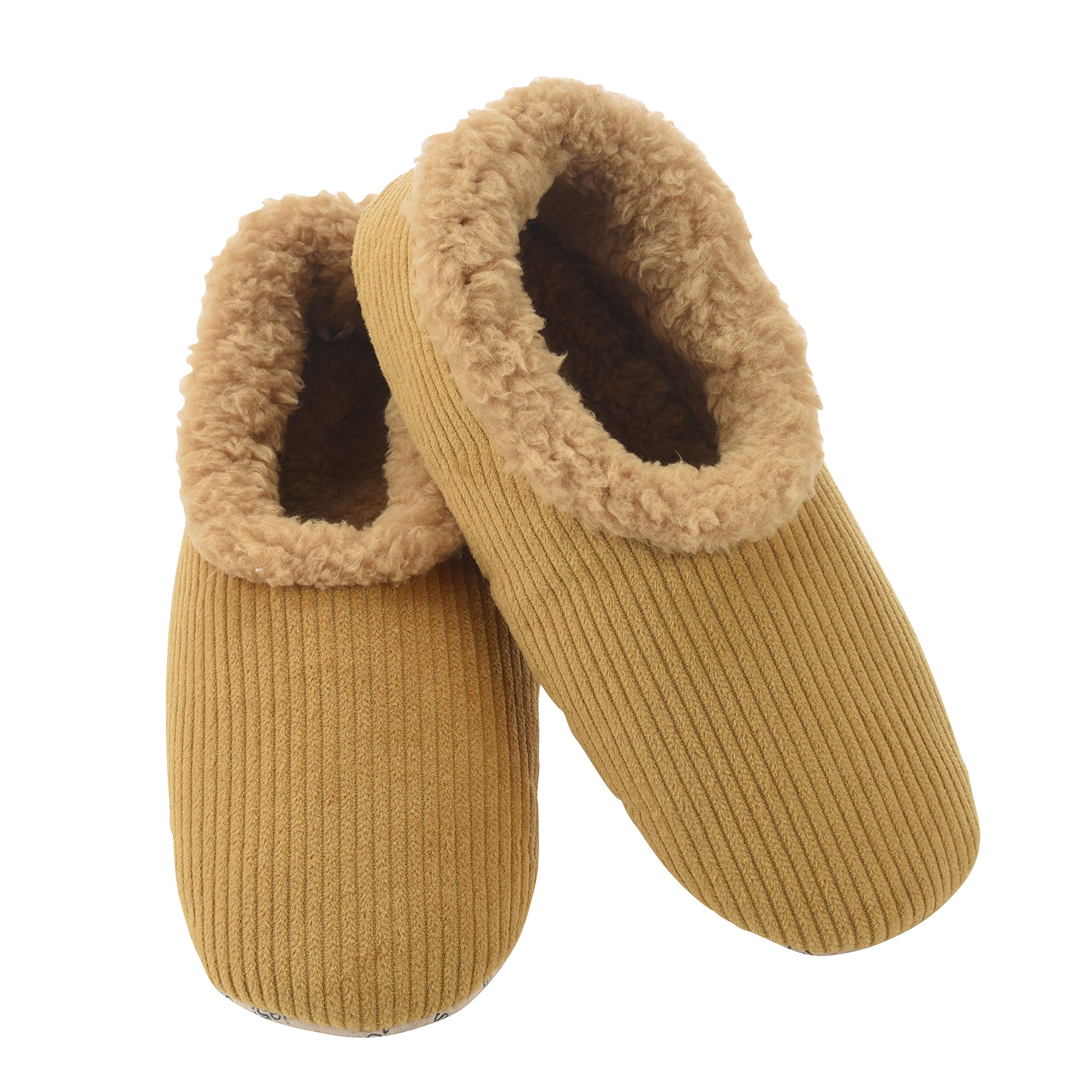**Men's Corduroy House Slippers - Soft Fuzzy Indoor Slippers with Comfortable Sole for Relaxing at Home, Lounging & Winter Warmth**