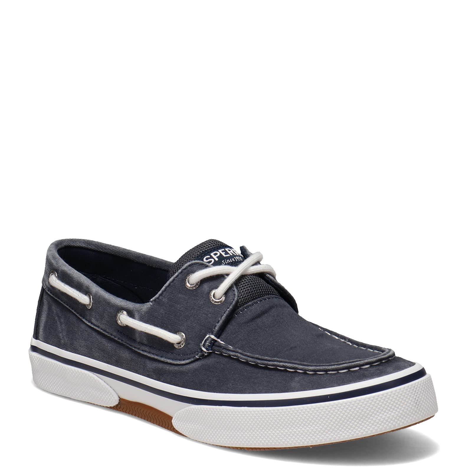 Sperry Men's Halyard Boat Shoe - Navy Twill - Size 8.5 Wide - Comfortable Non-Slip Deck Shoes for Sailing, Boating & Casual Wear