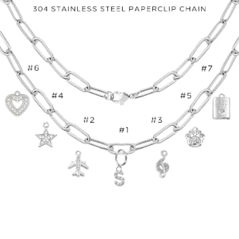 Charm Necklace with Assorted Charms - Elegant Layering Jewelry for Women | Perfect for Everyday Wear, Gifts & Special Occasions