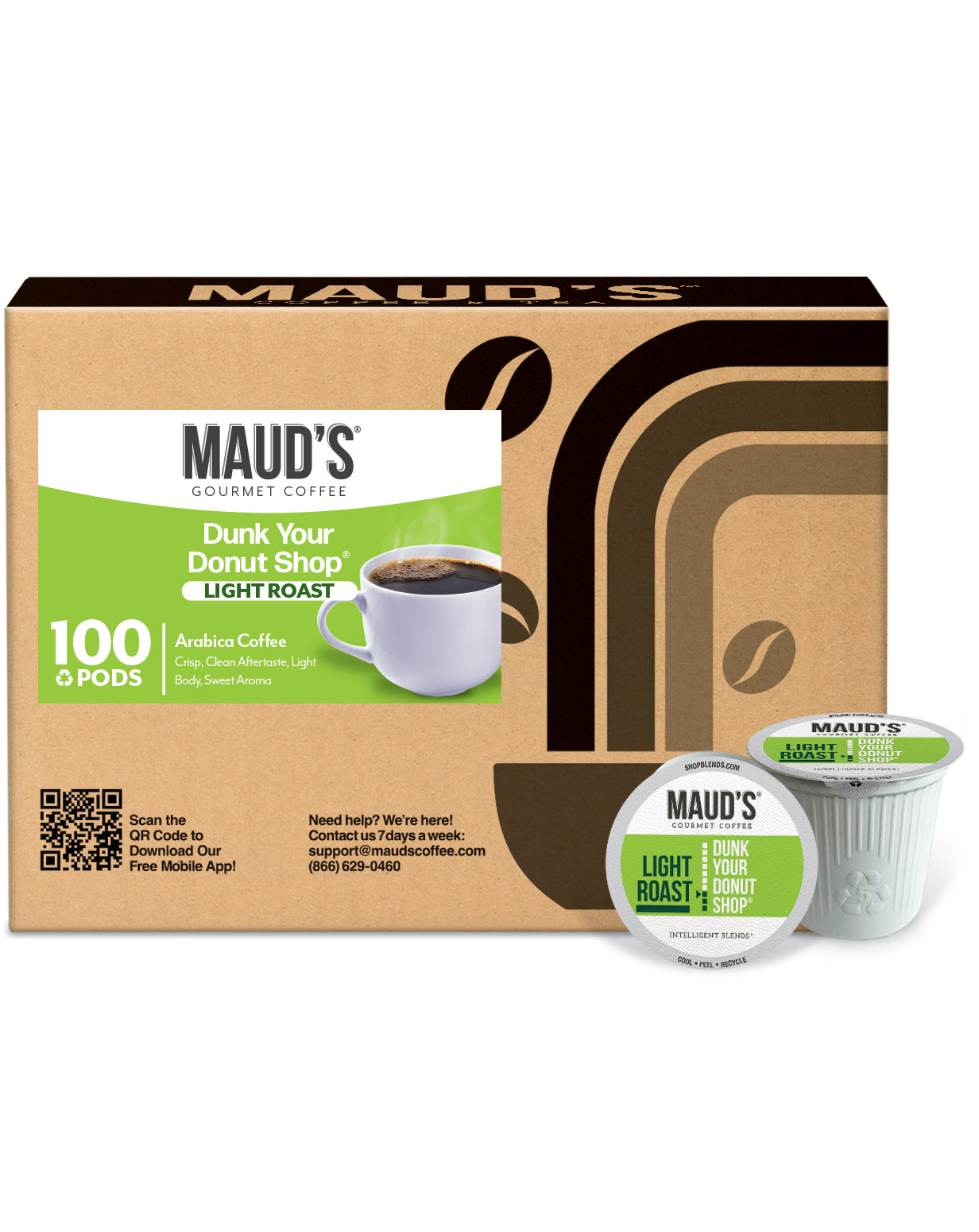 Maud's Donut Shop Coffee Pods - Premium K-Cup Compatible Pods for Keurig Brewers | Perfect for Breakfast, Office & Home Coffee Breaks