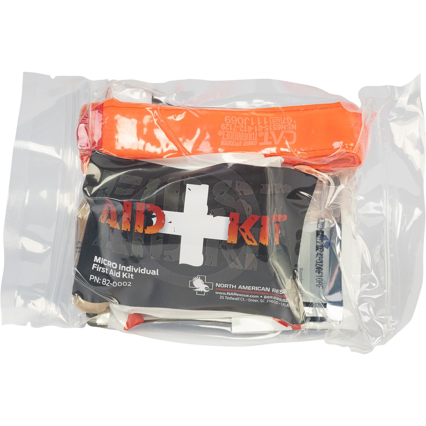 NAR Micro IFAK Tactical Medical Kit - Waterproof, Ultra Compact & Lightweight First Aid Pouch - Made in USA for Emergency, Survival, Hiking & Outdoor Adventures