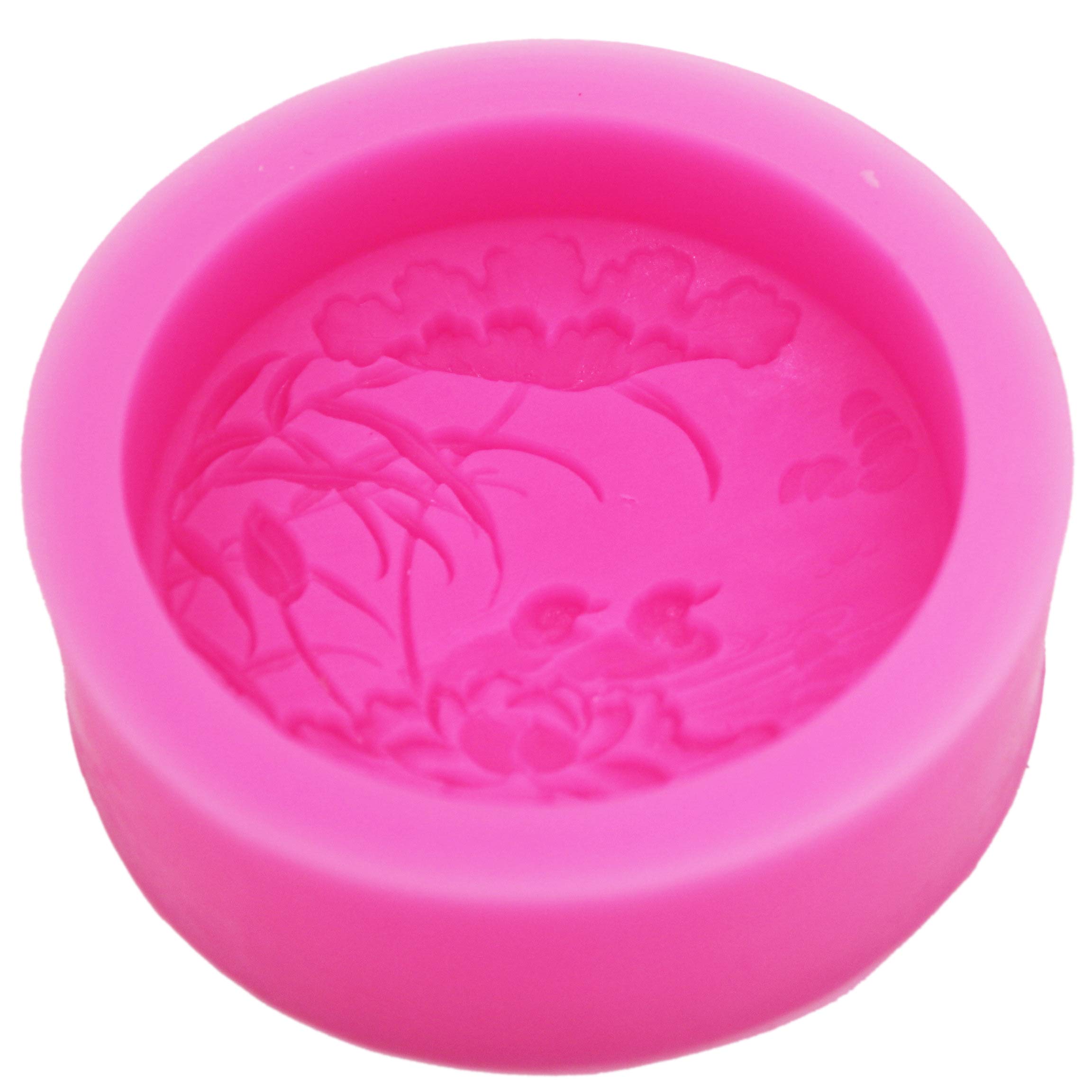 Handmade Silicone Soap Mold - Lotus Pond & Mandarin Duck Design for DIY Soap Making, Candle Making, Bath Bomb Crafting - Perfect for Home Decor, Gift Making & Craft Projects