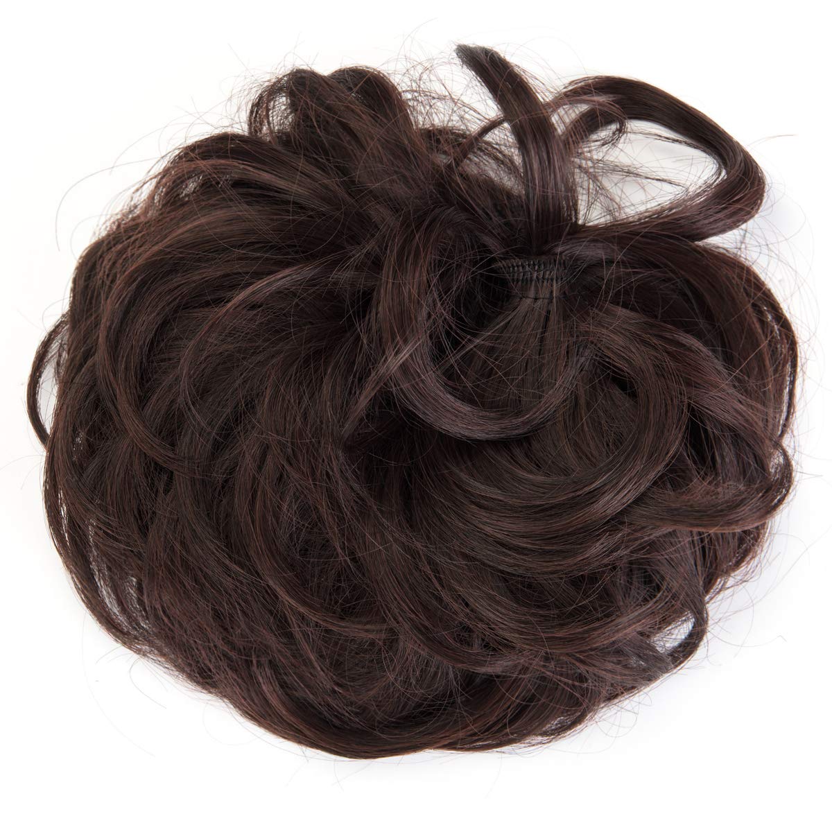 Messy Hair Bun Extensions for Women - Clip-in Chignon Hairpiece with Scrunchies for Updo Hairstyles | Perfect for Weddings, Parties & Everyday Wear