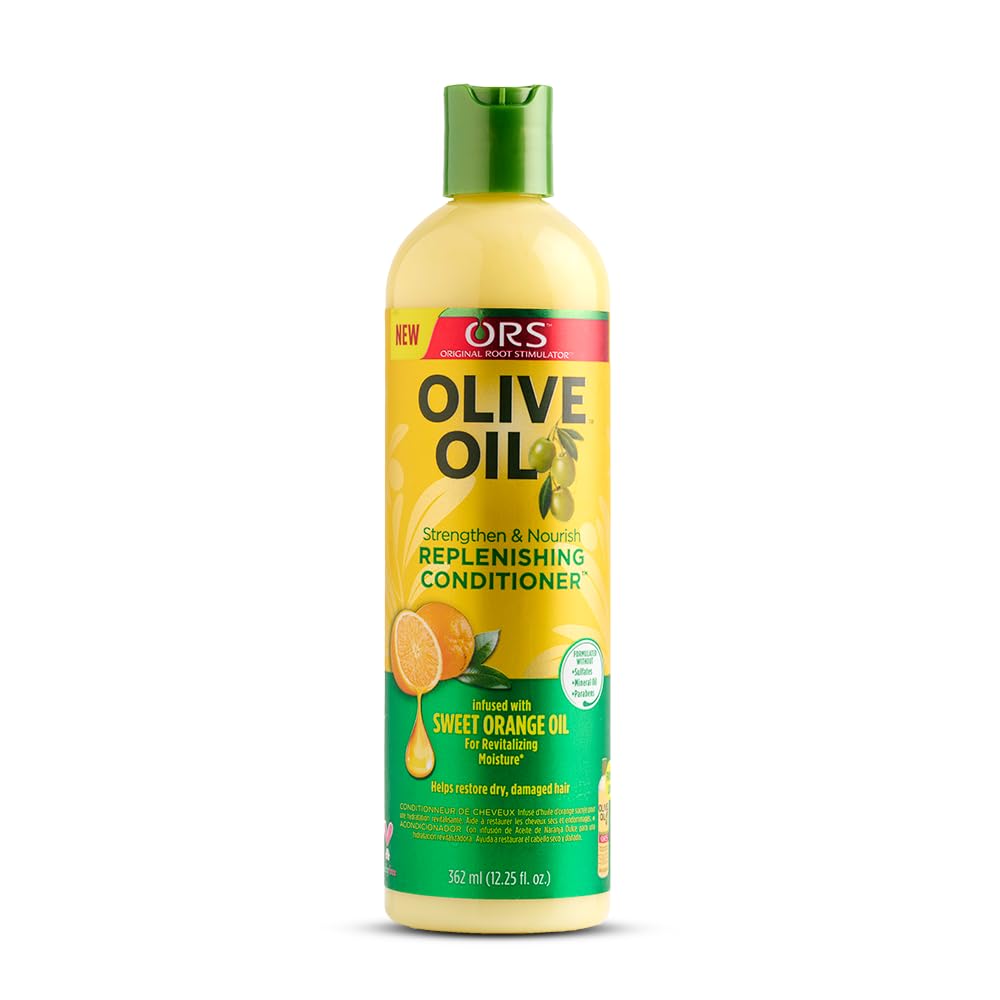 ORS Olive Oil & Aloe Vera Deep Cleansing Shampoo and Conditioner Set - Strengthening, Nourishing & Moisturizing Hair Care for Dry, Damaged Hair - Perfect for Daily Use & Salon-Quality Results at Home