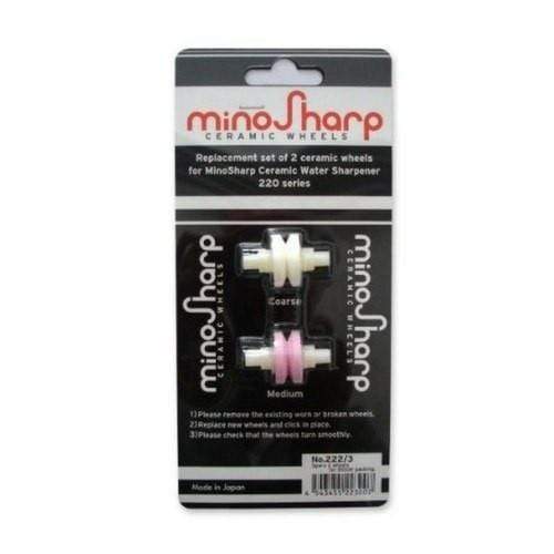 MinoSharp Replacement Wheels for Water Sharpener 220 - Compatible with Knife Sharpeners - High-Quality Sharpening Stones for Kitchen Knives, Scissors & Tools - Perfect for Home, Restaurant & Professional Use