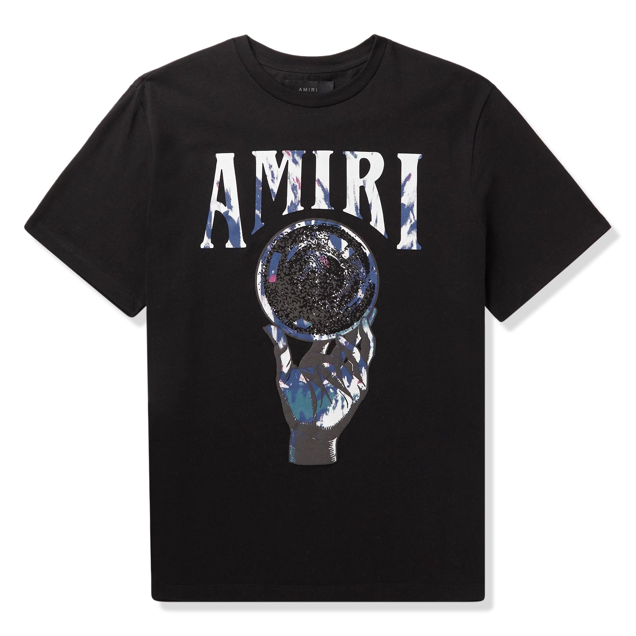 Amiri Crystal Ball Graphic T-Shirt for Men - Black Cotton Tee with Unique Design | Perfect for Casual Wear, Street Style & Everyday Outfits