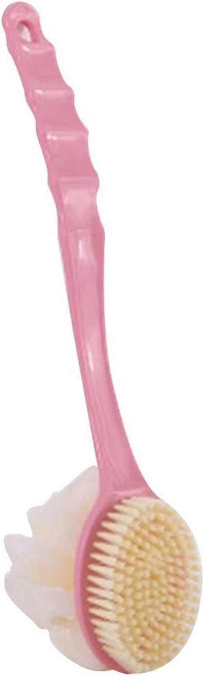 Skyrich Long Handle Shower Brush - Exfoliating Back Scrubber with Soft Bristles for Deep Cleaning | Bath & Body Care Essential for Men & Women | Perfect for Hard-to-Reach Areas & Sensitive Skin