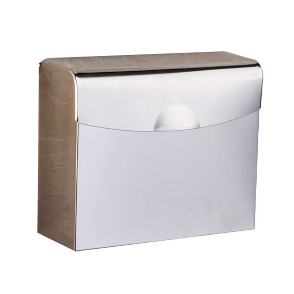 Stainless Steel Wall-Mounted Toilet Paper Holder & Paper Towel Dispenser - Punch-Free Installation for Kitchen, Bathroom & Restroom - C-Fold & Flip Countertop Design (Silver) - Perfect for Home, Office & Commercial Use