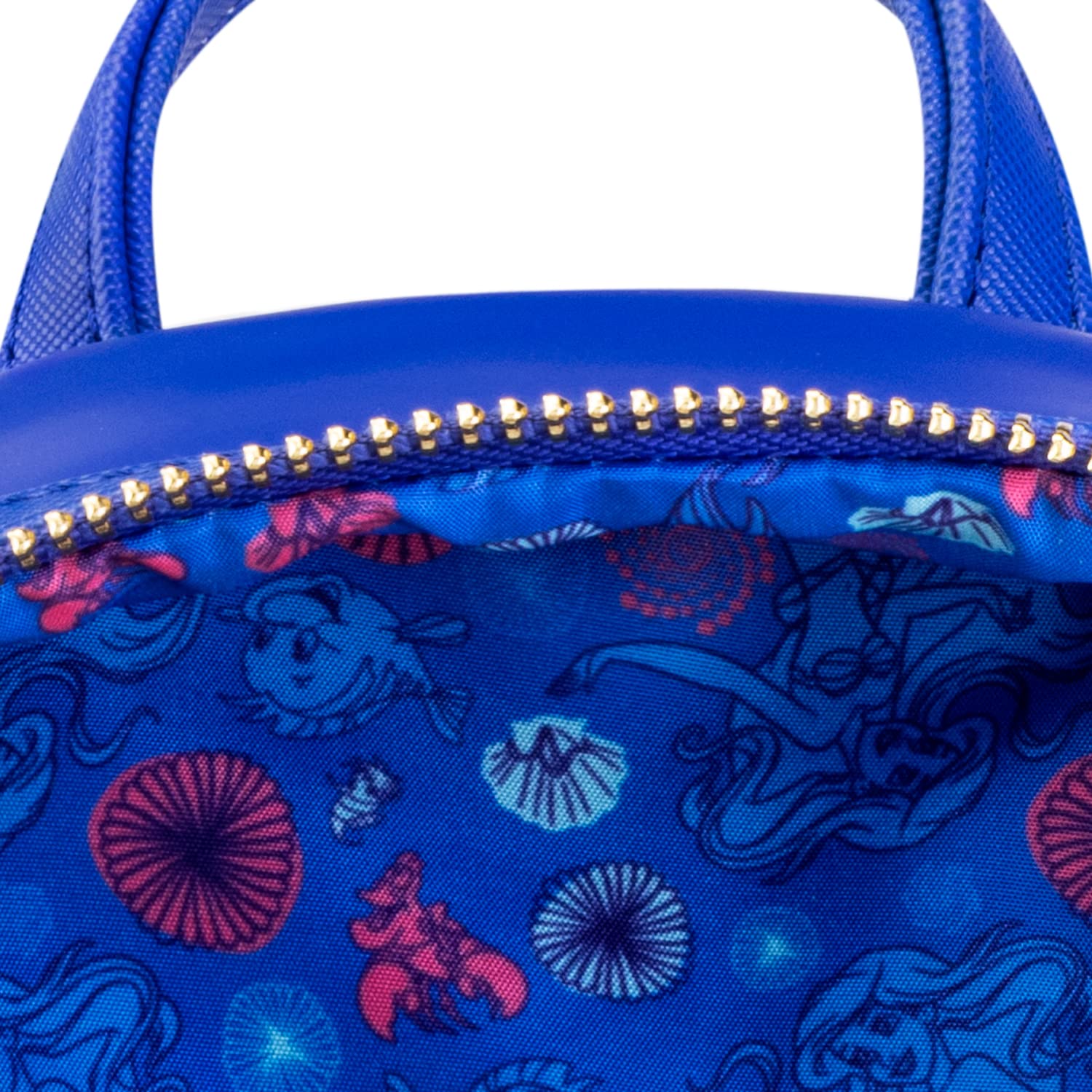 **Loungefly Disney Little Mermaid Backpack - Cute Collectible Disney Princess Bag for Women, Men, Girls & Boys - Official Merchandise & Perfect Gift for Movie Fans - Ideal for Cosplay, Travel & School**