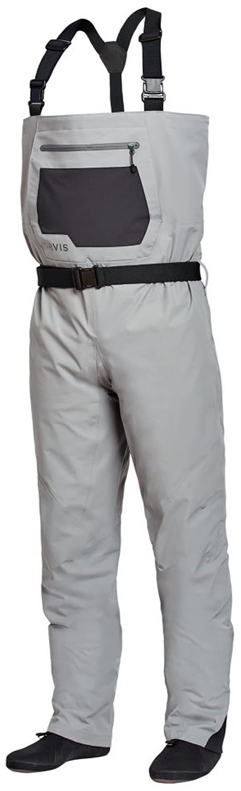 Orvis Clearwater Chest Waders for Men - Waterproof Fly Fishing Gear with Neoprene Booties & Storage Pocket - Ideal for Trout Fishing, Stream Wading & Outdoor Adventures