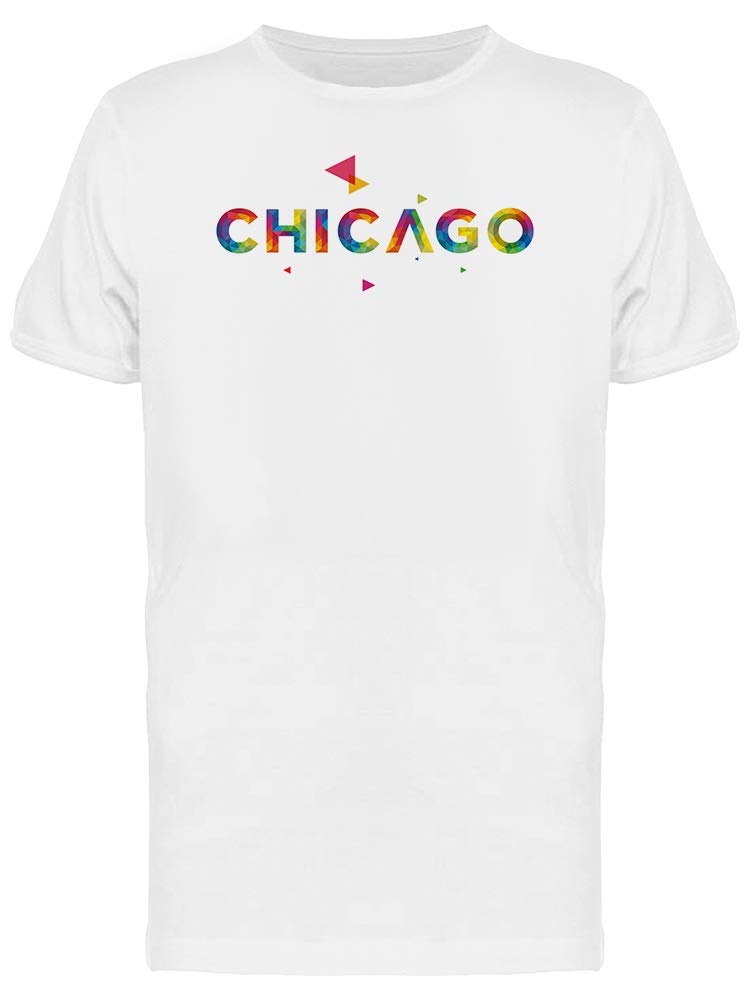 Smartprints Chicago Colorful Travel Quote T-Shirt for Men | Vintage-Inspired Graphic Tee | Casual Streetwear & Travel Outfit