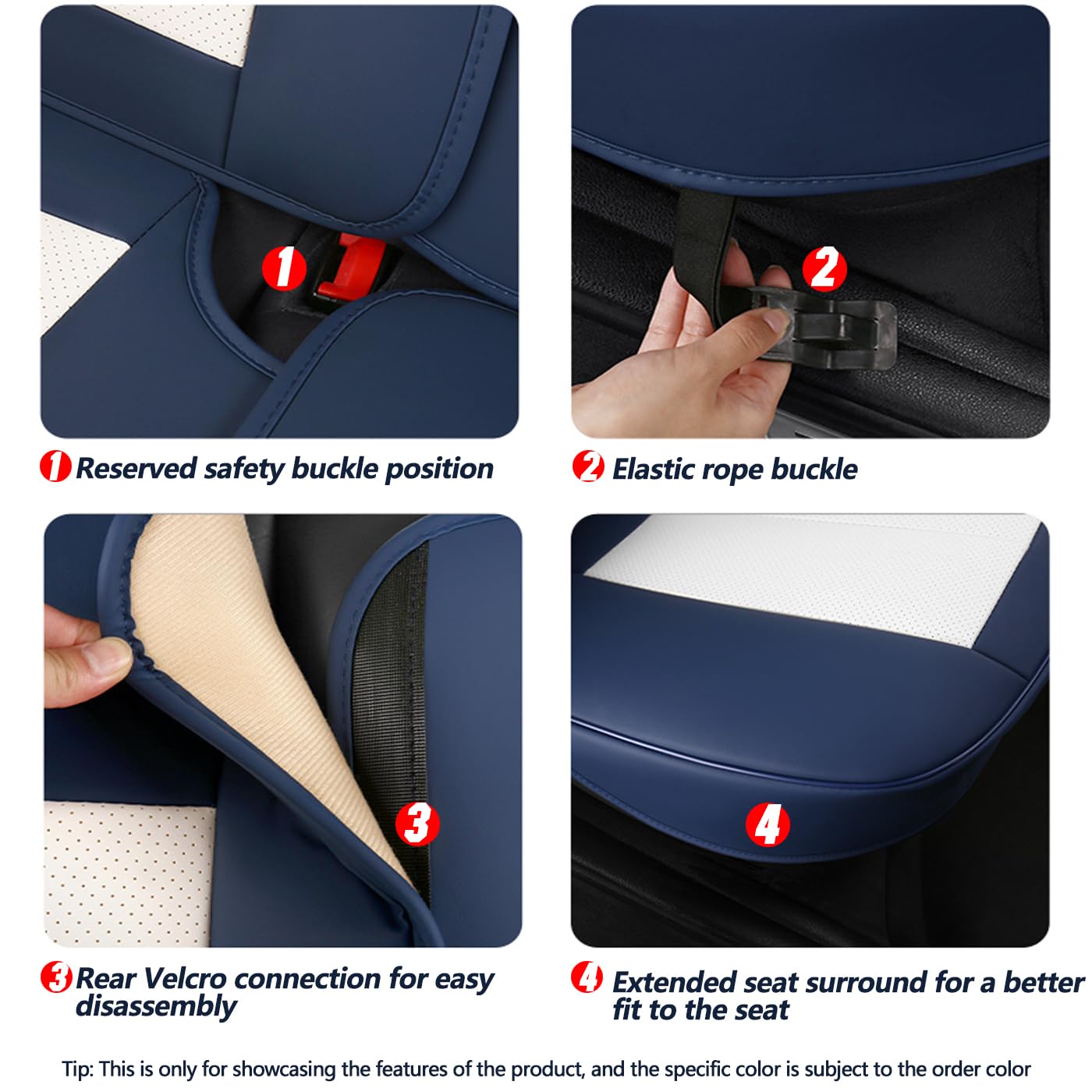 Premium 3D Foam Back Support Car Seat Covers Full Set - 5-Piece Universal Fit for Most Vehicles | Nappa Leather, Super Breathable All-Season Car Seat Cushions with Storage Bags (Black Coffee) - Perfect for Road Trips, Commuting & Protecting Your Car Interior