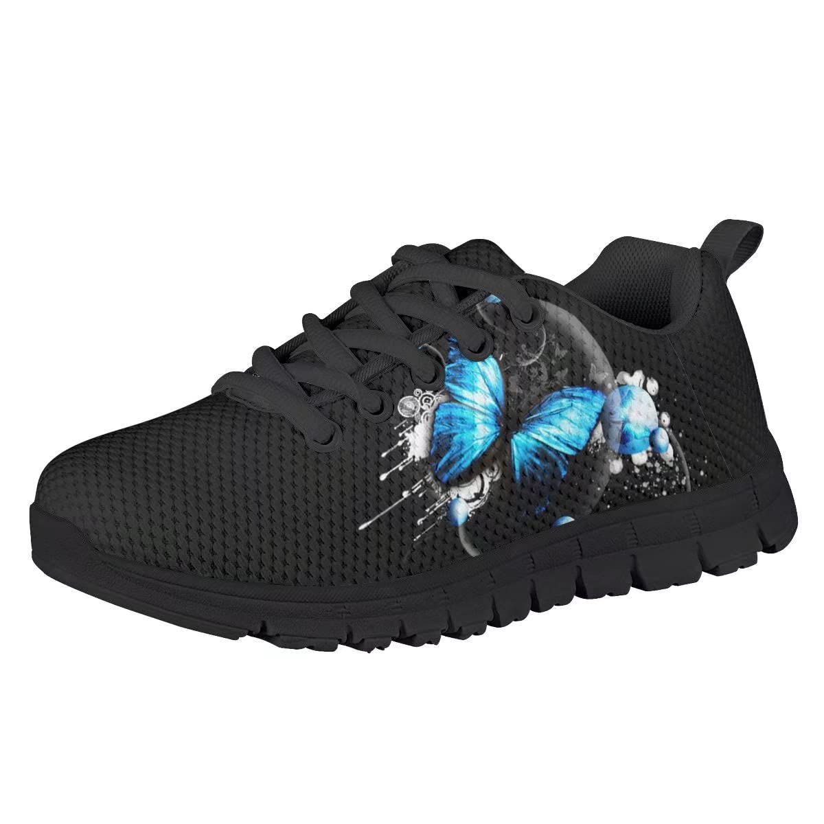 NETILGEN Kids Running Shoes for Boys & Girls - Breathable Knit Mesh Lace-Up Sneakers for Little & Big Kids - Perfect for Sports, Tennis & Daily Play