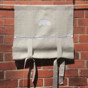 Trafford Linen Tree Tie Up Valance - Elegant Window Treatment for Bedroom & Living Room - Perfect for Home Decor & Curtain Accessories
