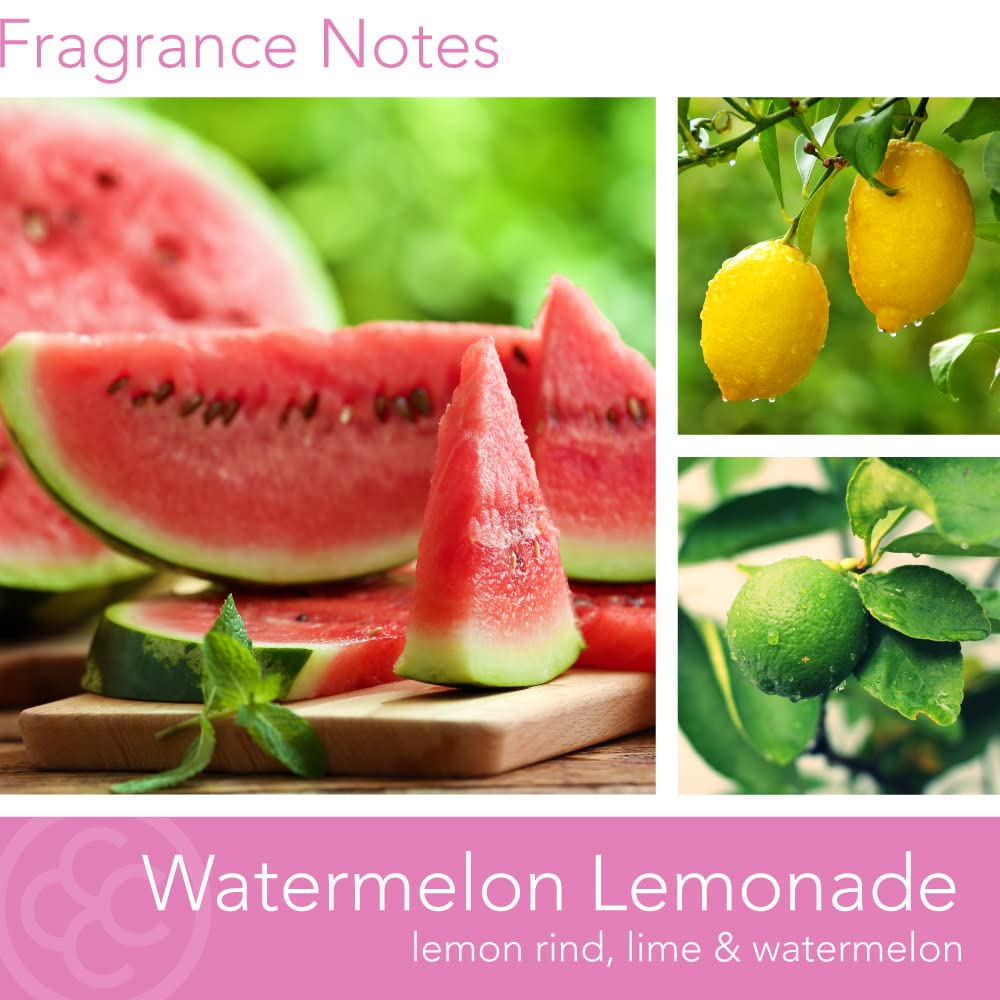 Colonial Candle Watermelon Lemonade Scented Jar Candle - 2 Wick, 11 oz, 80-Hour Burn Time | Classic Cylinders Collection | Perfect for Home Decor, Relaxation & Gifts