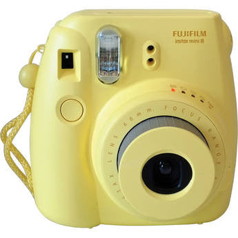Fujifilm INSTAX Mini 8 Instant Camera (Yellow) - Portable Instant Film Camera for Travel, Parties & Memories | Perfect Gift for Teens & Adults