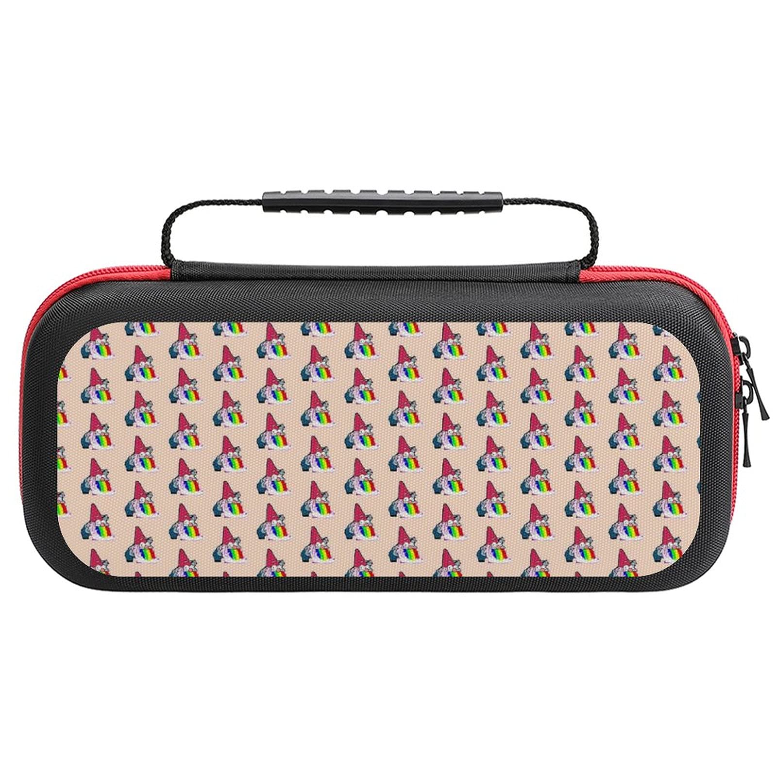 Cartoon Gnomes Printed Travel Case for Nintendo Switch Lite - Portable Storage Bag for Console & Accessories - Perfect for Gaming On-The-Go and Travel Protection