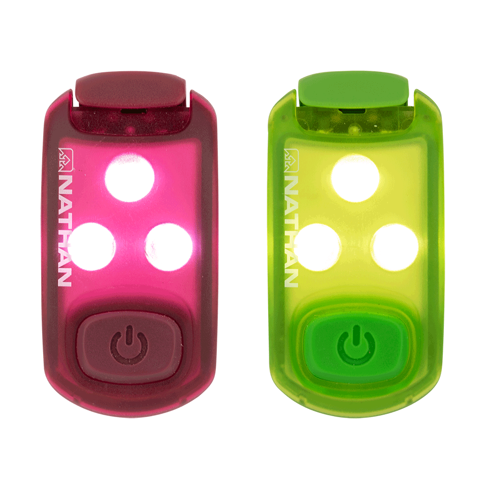 Nathan Strobelight LED Safety Light Clip - 2 Pack | High Visibility Running, Cycling & Outdoor Gear for Night Safety