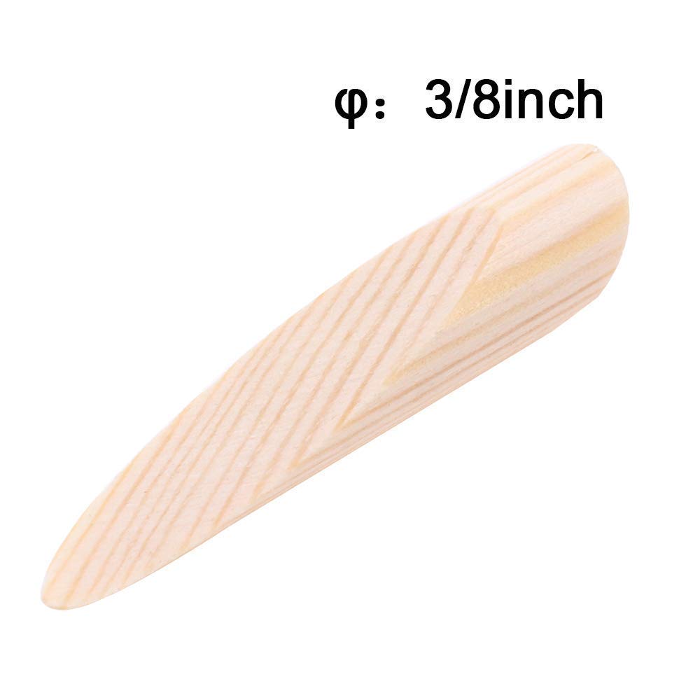 AUTOTOOLHOME 100 Pack Solid Wood Pocket Hole Plugs - Premium Pine Woodworking Plugs for Pocket Hole Jigs - Includes Convenient Storage Case - Perfect for DIY Furniture, Cabinets & Woodworking Projects