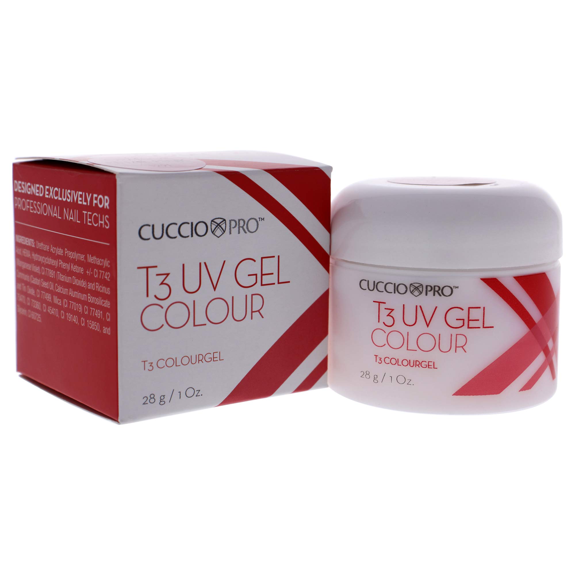 Cuccio Pro T3 UV Gel Polish - Opaque Petal Pink Nail Color for Women - 1 oz Gel Lacquer for Long-Lasting Manicures & Salon-Quality Nails at Home