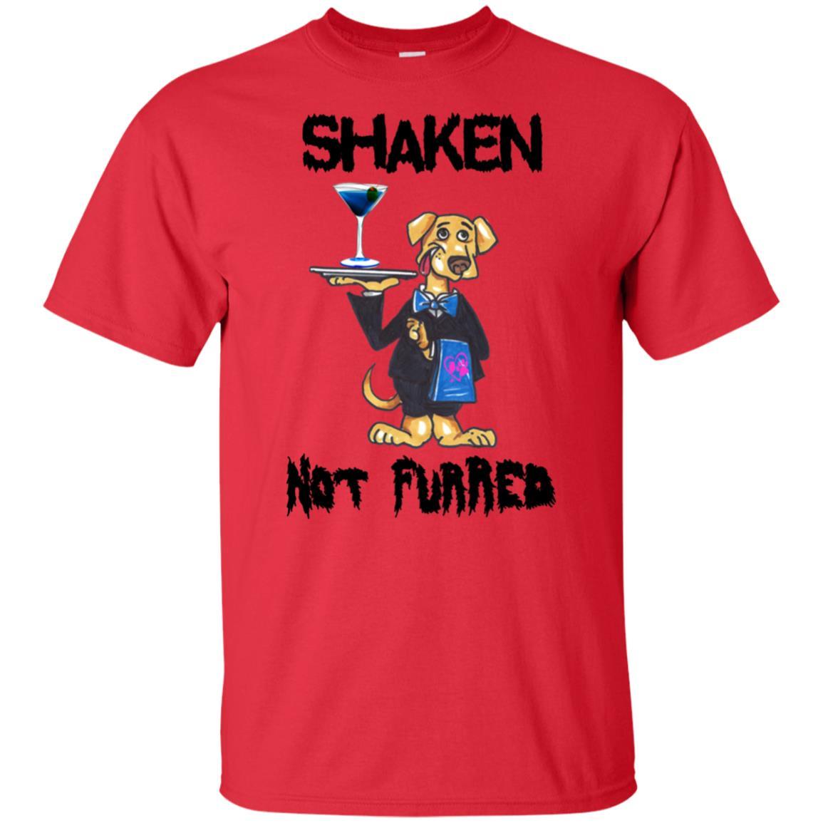 Shaken Not Furred Ultra Soft Cotton T-Shirt for Women | Funny Wine Lover Tee | Perfect for Wine Tasting, Girls Night Out & Casual Wear