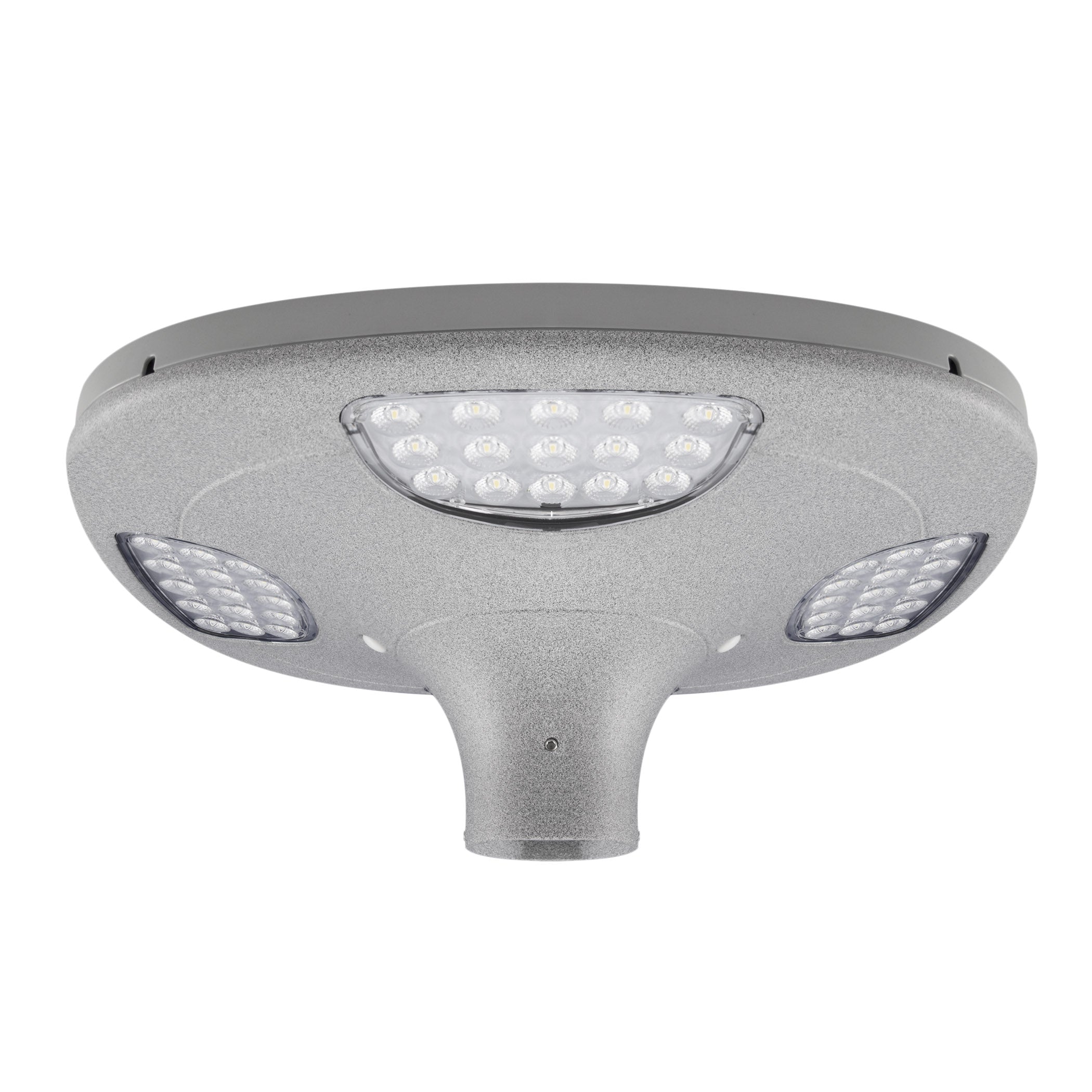 2000 Lumen Solar LED Post Top Light - Outdoor Pathway & Street Lighting for Garden, Driveway, Walkway, Park, and Patio