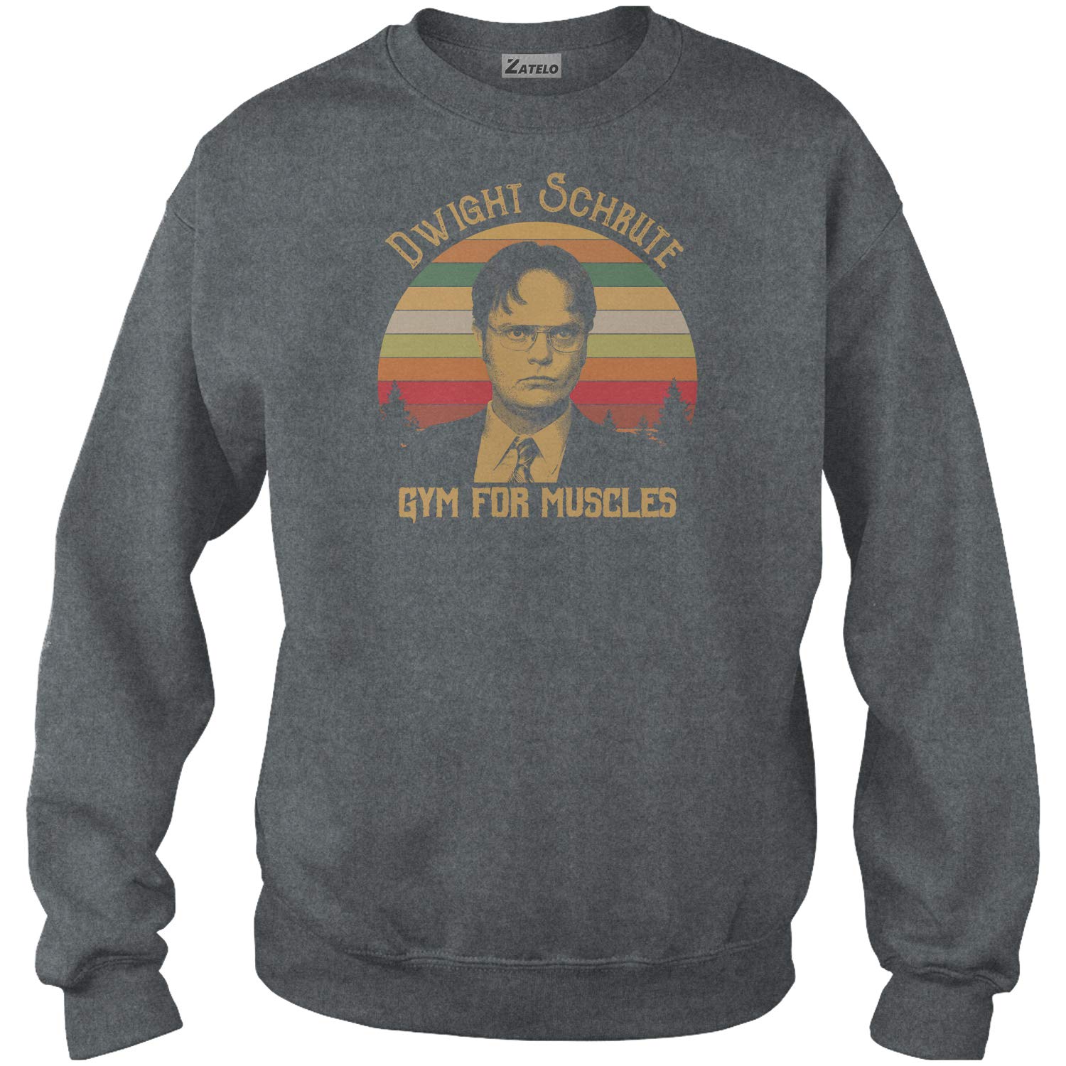 Dwight Schrute Gym for Muscles Vintage Retro T-Shirt - Funny The Office TV Show Merch - Perfect for Fans, Gifts & Casual Wear