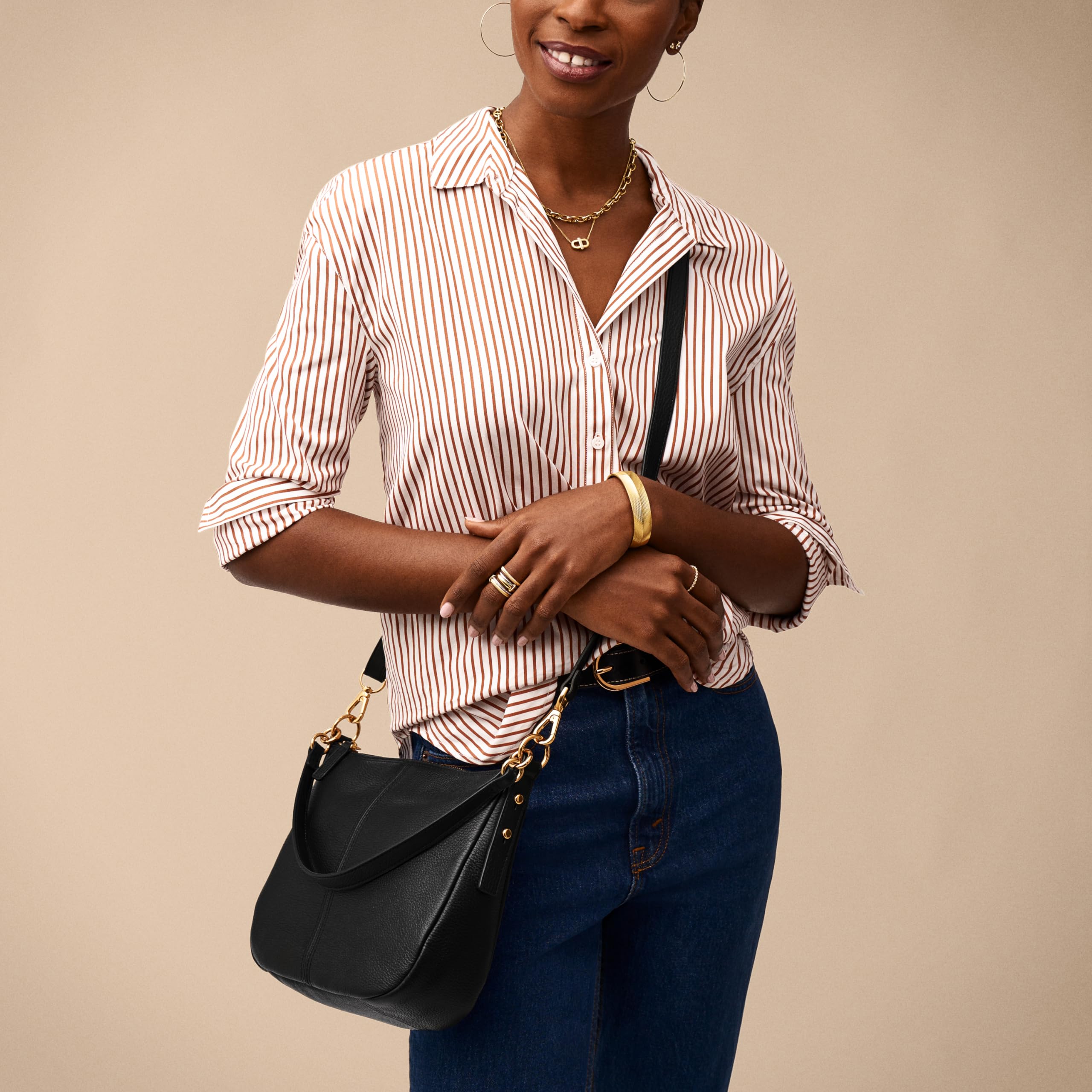Fossil Women's Jolie Leather Crossbody Purse - Stylish Handbag for Everyday Use, Work & Travel | Genuine Leather Shoulder Bag for Women