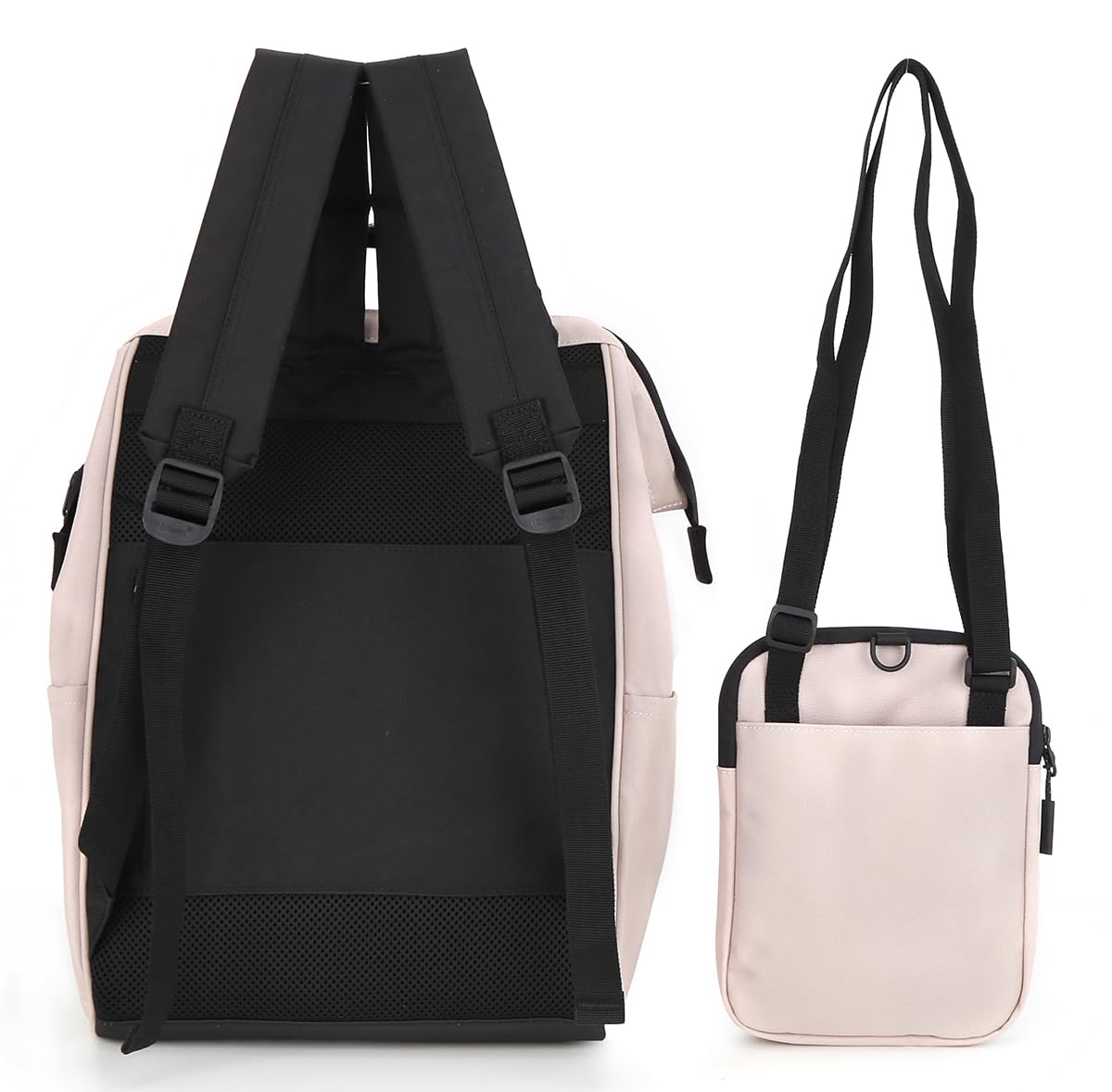Himawari 14.9 Inch Women's Laptop Backpack - Large Capacity Waterproof College School Bag for Men & Women - Perfect for Travel, Work & Daily Commute (Khaki)