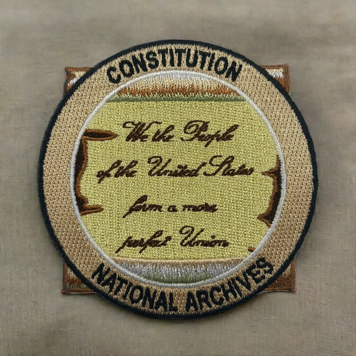 Charters of Freedom Embroidered Patches - Patriotic Iron-On Sew-On Badges for Jackets, Hats & Bags - Perfect for Military, Veterans & History Enthusiasts