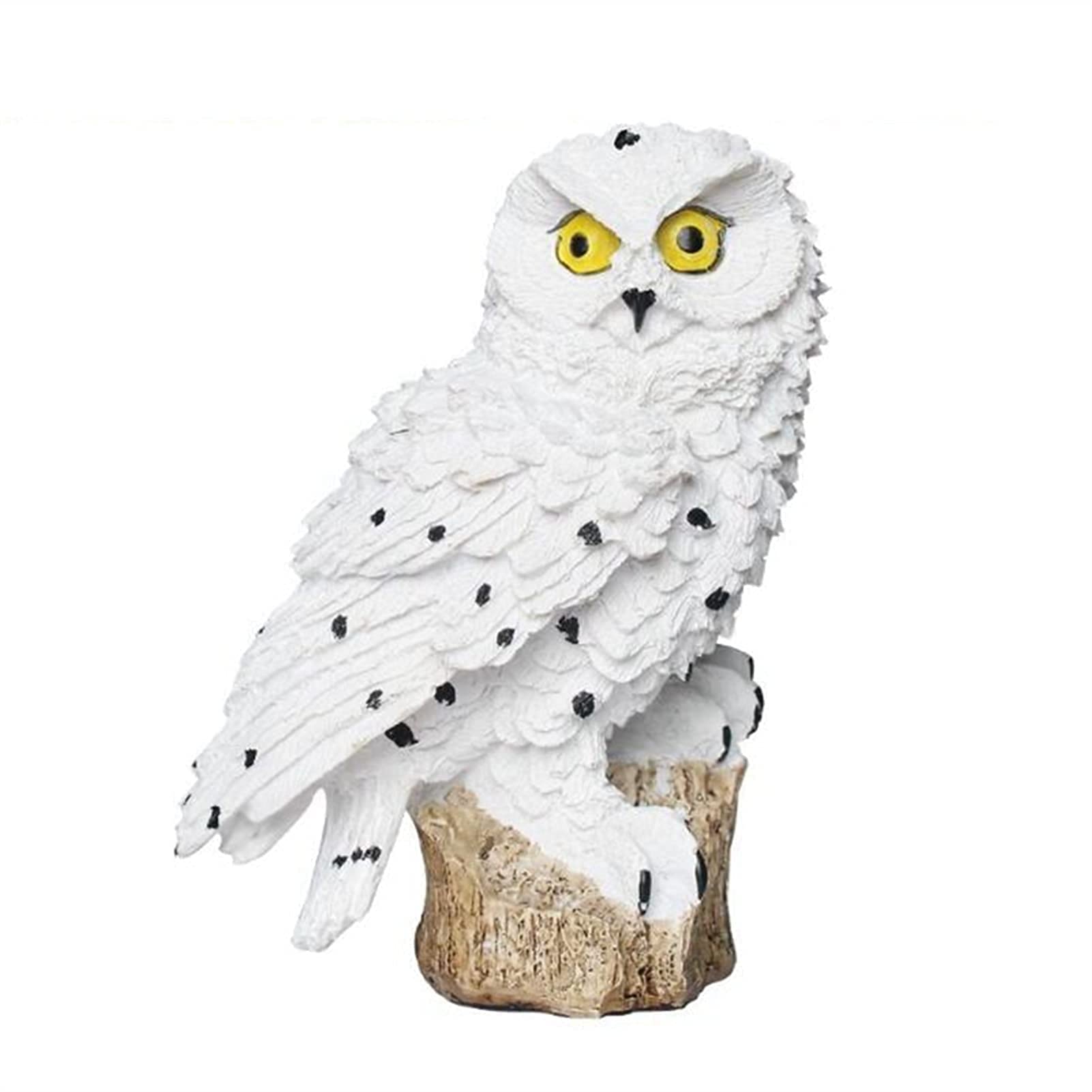 Solar Powered LED Owl Garden Light - Waterproof Outdoor Animal Statue Decor for Yard, Lawn & Pathway - Dark Brown & White - Perfect for Patio, Garden & Landscape Lighting at Night