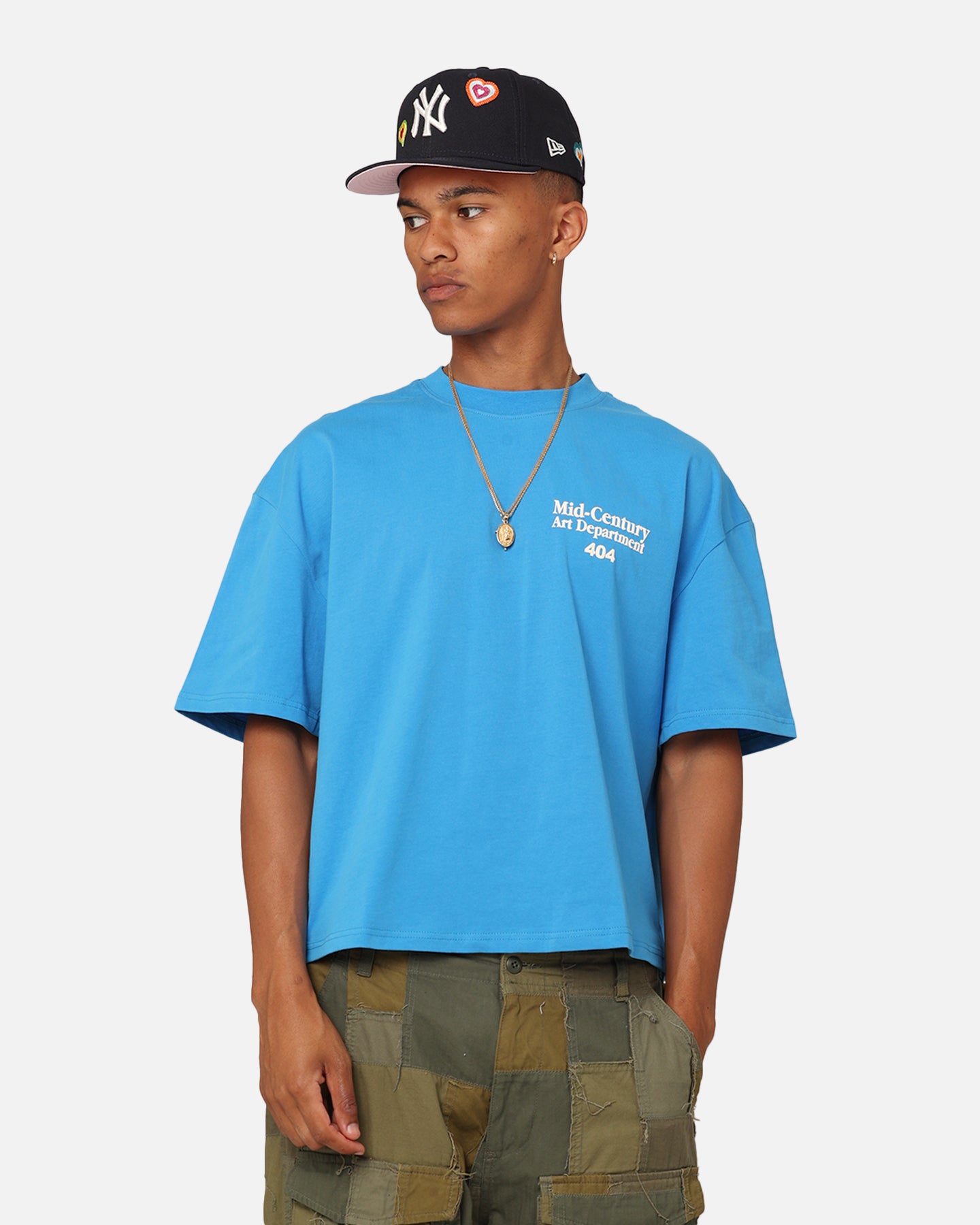 Vintage 404 Mid Century Art T-Shirt for Men & Women - Blue Retro Graphic Tee - Perfect for Casual Wear, Retro Parties & Unique Gifts