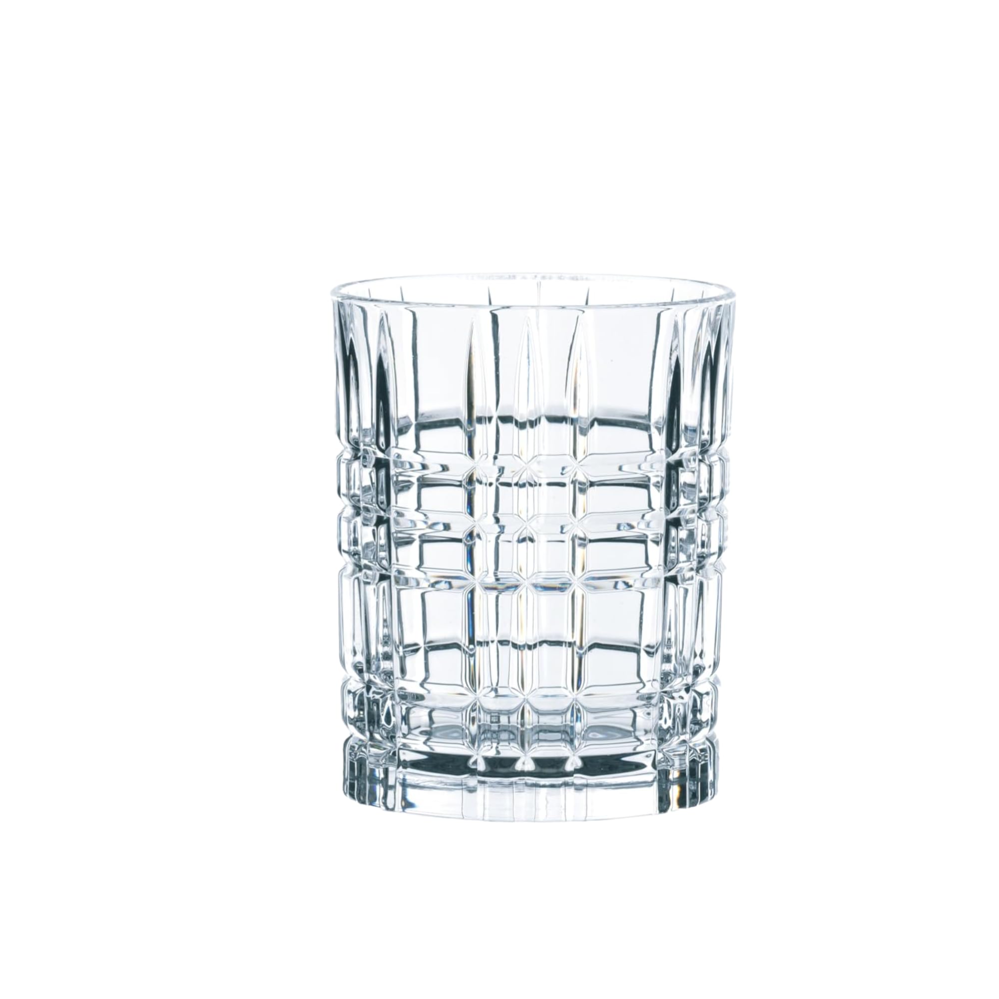 Nachtmann Square 12-Piece Crystal Drinkware Set - Highball & Lowball Glasses for Cocktails & Whiskey - Dishwasher Safe Barware - Perfect for Home Bars, Restaurants & Housewarming Gifts - Elegant Glassware for Entertaining & Special Occasions
