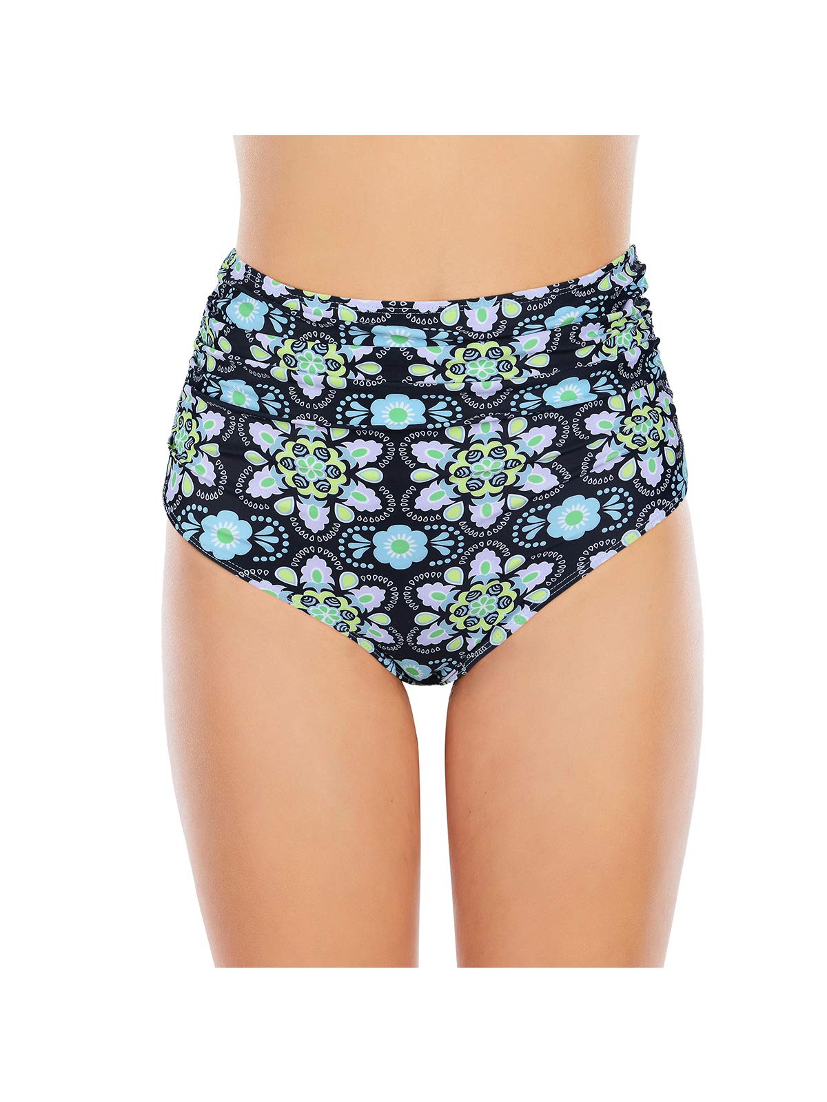 Century Star High Waist Bikini Bottom - Tummy Control Swimwear for Women | Beach & Pool