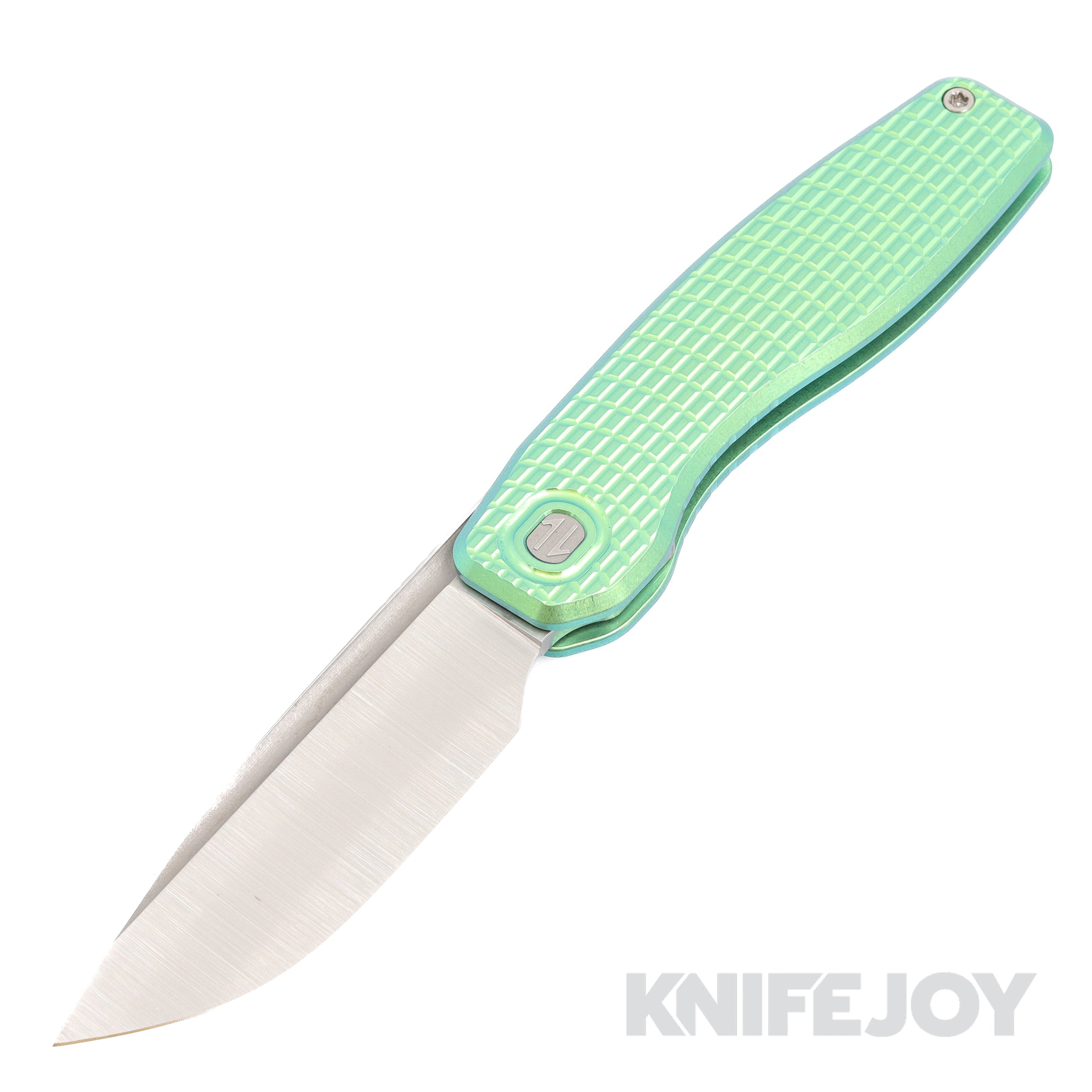 Custom Mini FSD #380 Brown Knives - Stonewashed CPM 154 Blade & Milled Titanium Handles | EDC, Outdoor Survival, Tactical Gear, Collector's Item