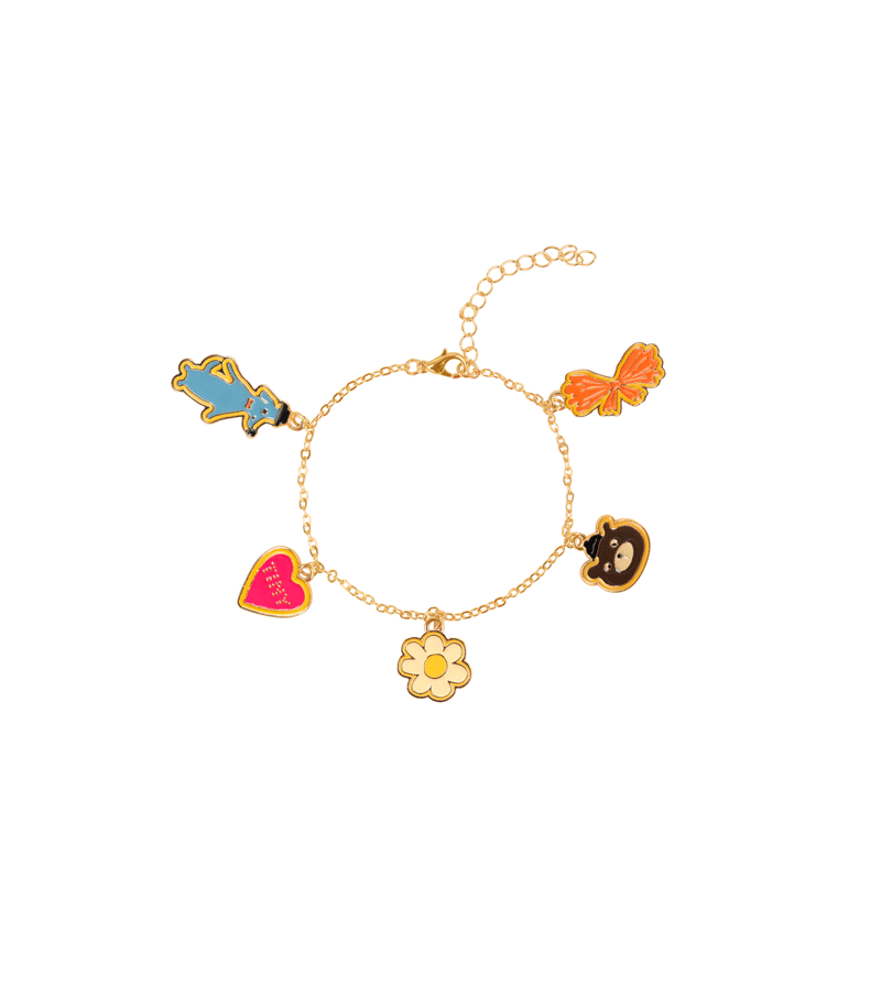 Tiny Dog Charm Bracelet by Tinycottons - Cute Pet Jewelry for Small Dogs | Perfect Gift for Dog Lovers & Everyday Wear