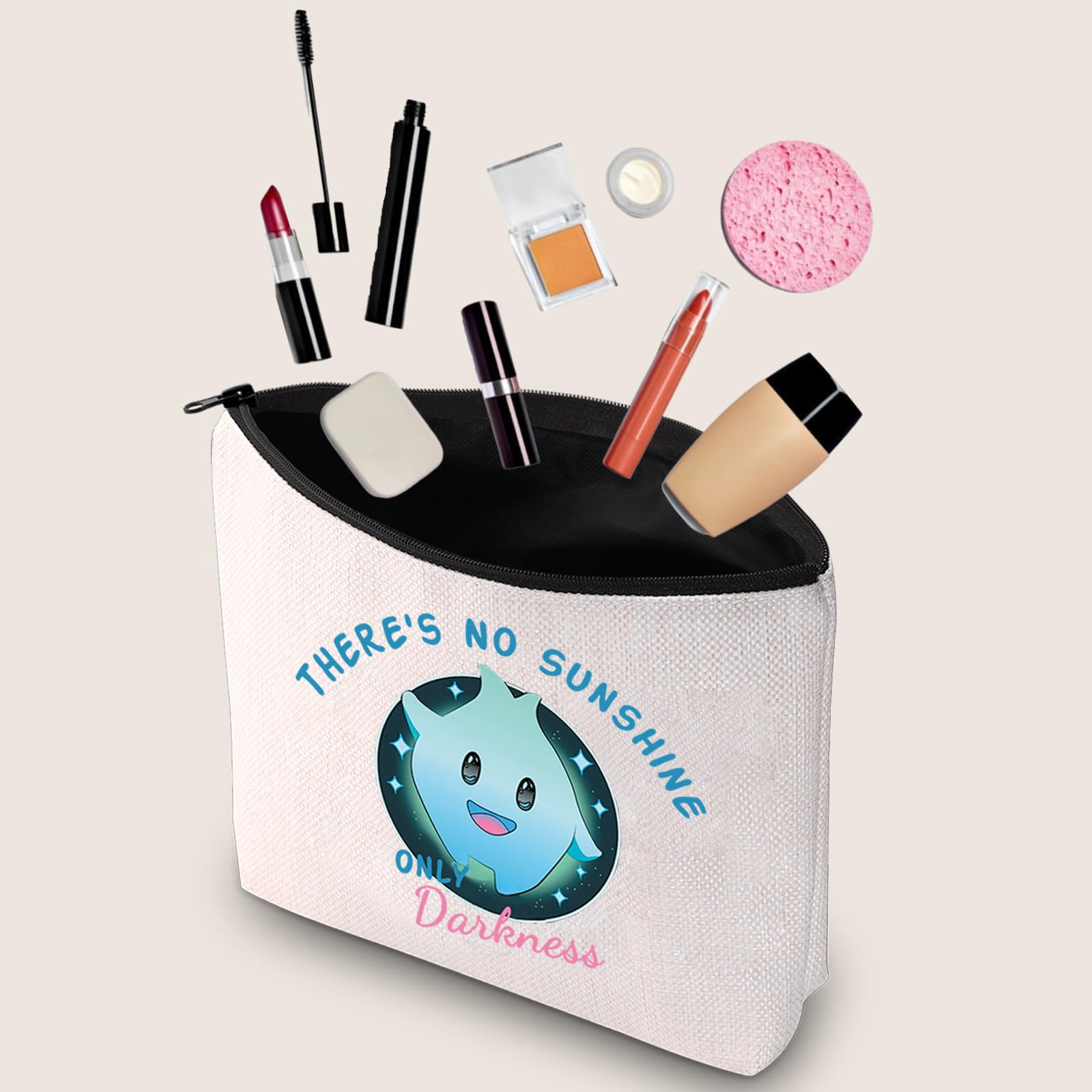 Luna Star Cosmetic Bag - No Sunshine Only Darkness Themed Makeup Pouch for Movie Lovers | Lumalee Blue Anime Inspired Gift | Perfect for Travel, School & Cosplay Accessories