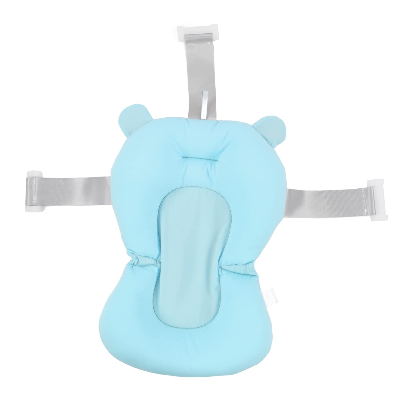 **Baby Bath Seat Cushion – Safe Floating Foldable Newborn Bathtub Mat & Pad for Infant Bath Time Support (Blue Bear) – Perfect for Newborns, Toddlers & Home Nursery Use**