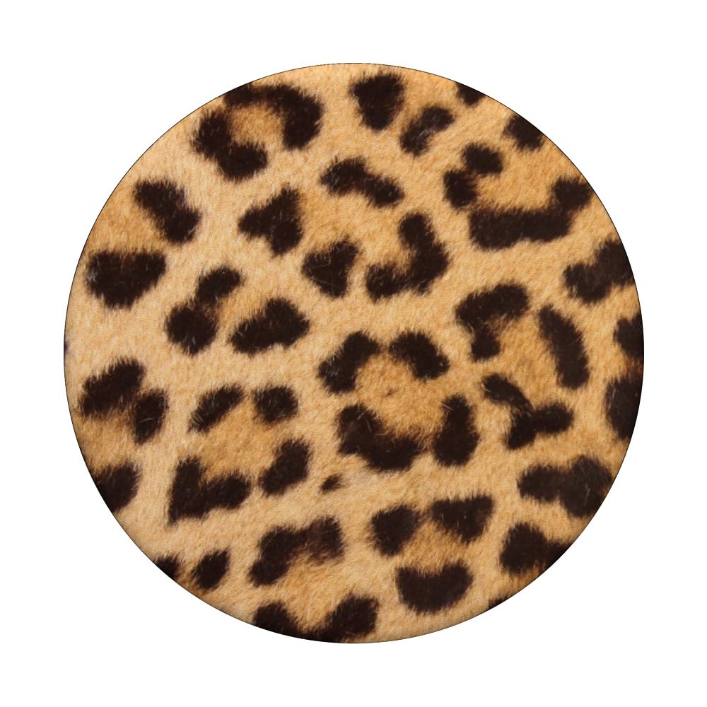 Leopard Print PopSockets PopGrip - Swappable Phone Grip with Strong Adhesive for iPhone, Samsung & Tablets | Perfect for Selfies, Video Calls & Secure Holding