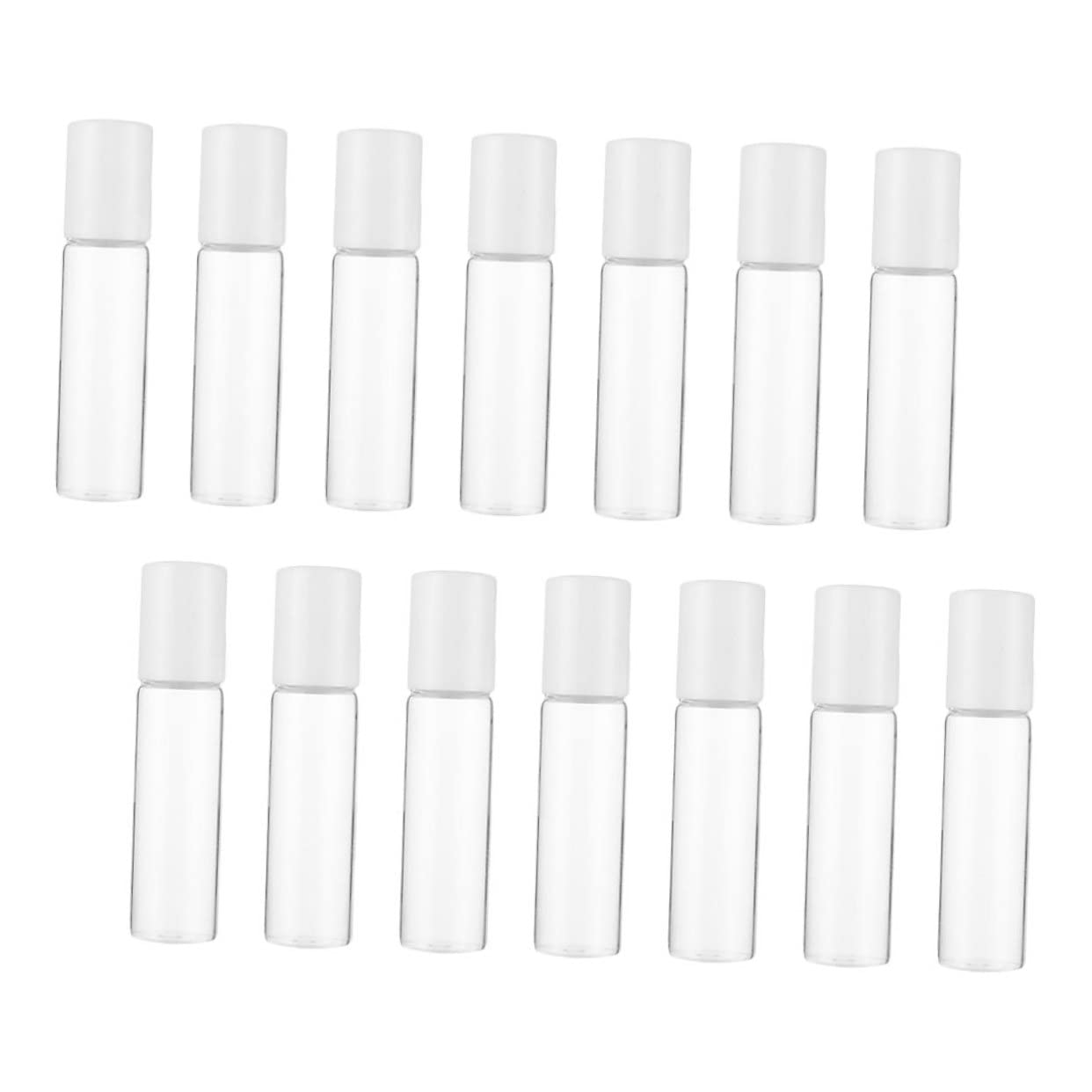 Minkissy 15-Piece Roll-On Essential Oil Bottles Set - Travel-Sized Glass Containers with Roller Balls for Aromatherapy, Perfume & DIY Blends - Perfect for Home, Office & On-The-Go Use