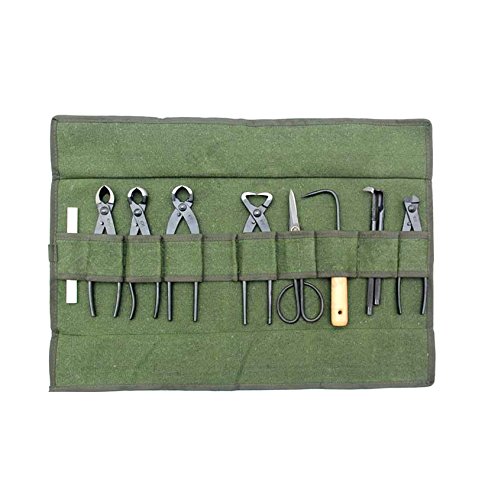Premium Bonsai Tool Roll Bag - Durable Multi-Pocket Utility Pouch for Gardening & Mechanical Tools - Perfect for Bonsai Care, DIY Projects & Outdoor Work