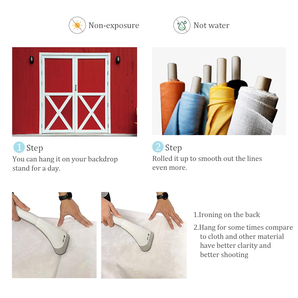 BINQOO 7x5ft Red Barn Door Photography Backdrop - Western Cowboy Party, Autumn Farm Theme, Chicken Coop & Barnyard Background for Kids Birthday, Baby Shower, Newborn Photos - Perfect for Western Decor, Rustic Events & Themed Photoshoots