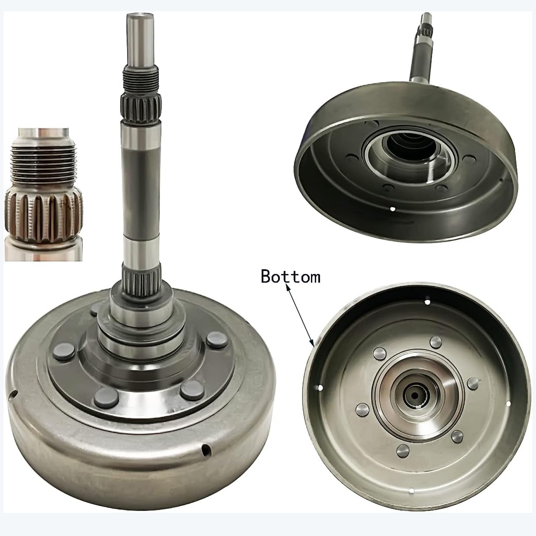 Yamaha Grizzly 700 Wet Clutch Shoe Kit Assembly Replacement 2007-2015 - Primary Sheave, Clutch Carrier, Housing, Oneway, Gasket & Oil Seal Nuts - Perfect for ATV Clutch Repair & Maintenance